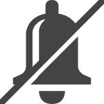 Bell Slash SVG Icon